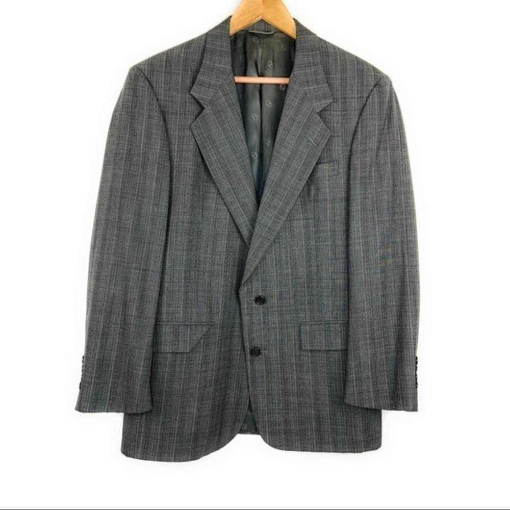 Vintage Christian Dior Suit Grey Blazer